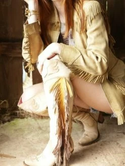 Lane Boots Footwear Spirit Animal Over The Knee Bone Boots By Lane