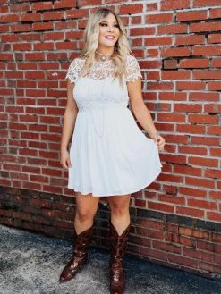 D & J Industries Sale! Summer Nights Dress - White