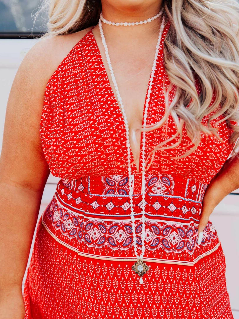 Dongguan Haohoo Clothing CO., Ltd Summer Oasis Dress - Red Dresses 4 Dongguan Haohoo Clothing CO., Ltd Summer Oasis Dress - Red Dresses