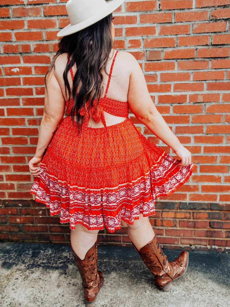 Dongguan Haohoo Clothing CO., Ltd Sale! Sunshine And Summertime Dress - Red 4 Dongguan Haohoo Clothing CO., Ltd Sale! Sunshine And Summertime Dress - Red