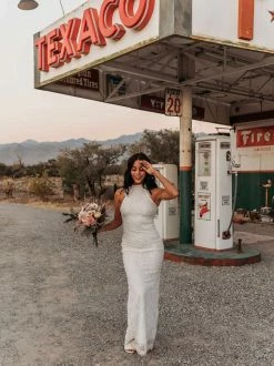 Southern Fried Chics Bridal To Have And To Hold Lace Dress - White