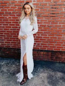 D & J Industries Bridal Tonight We Dance Dress - White