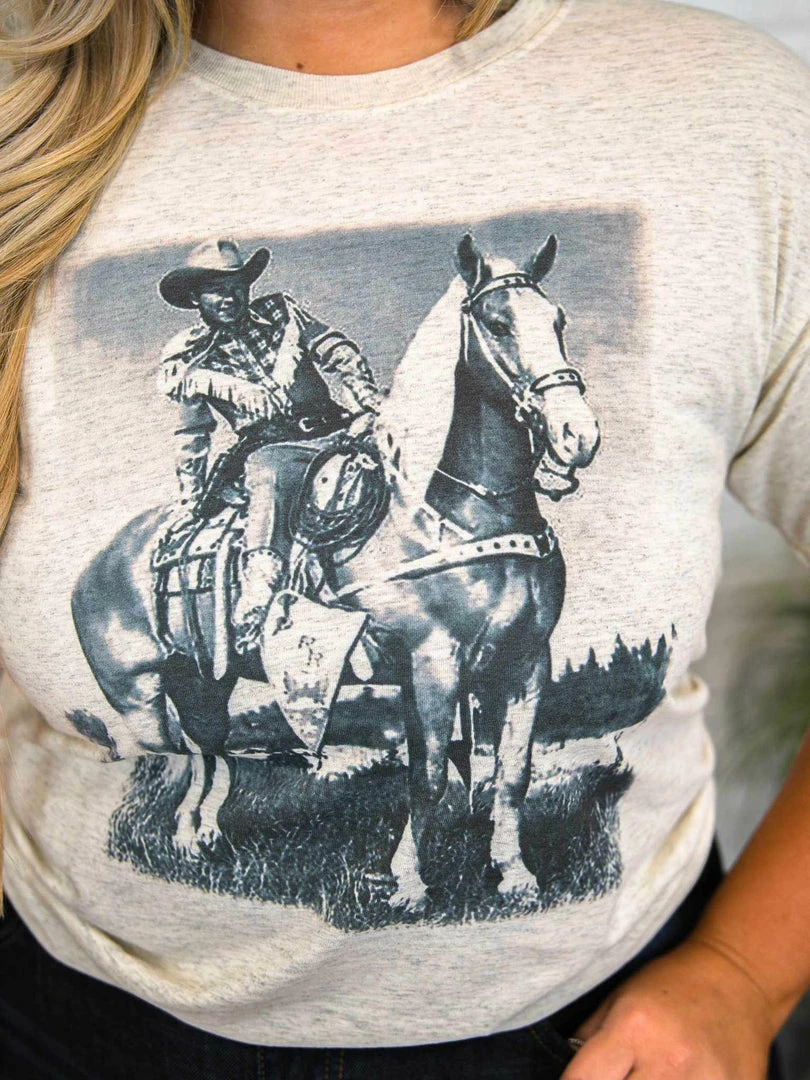 Bling-A-Gogo Trigger Tee - Oatmeal Tees 5 Bling-A-Gogo Trigger Tee - Oatmeal Tees