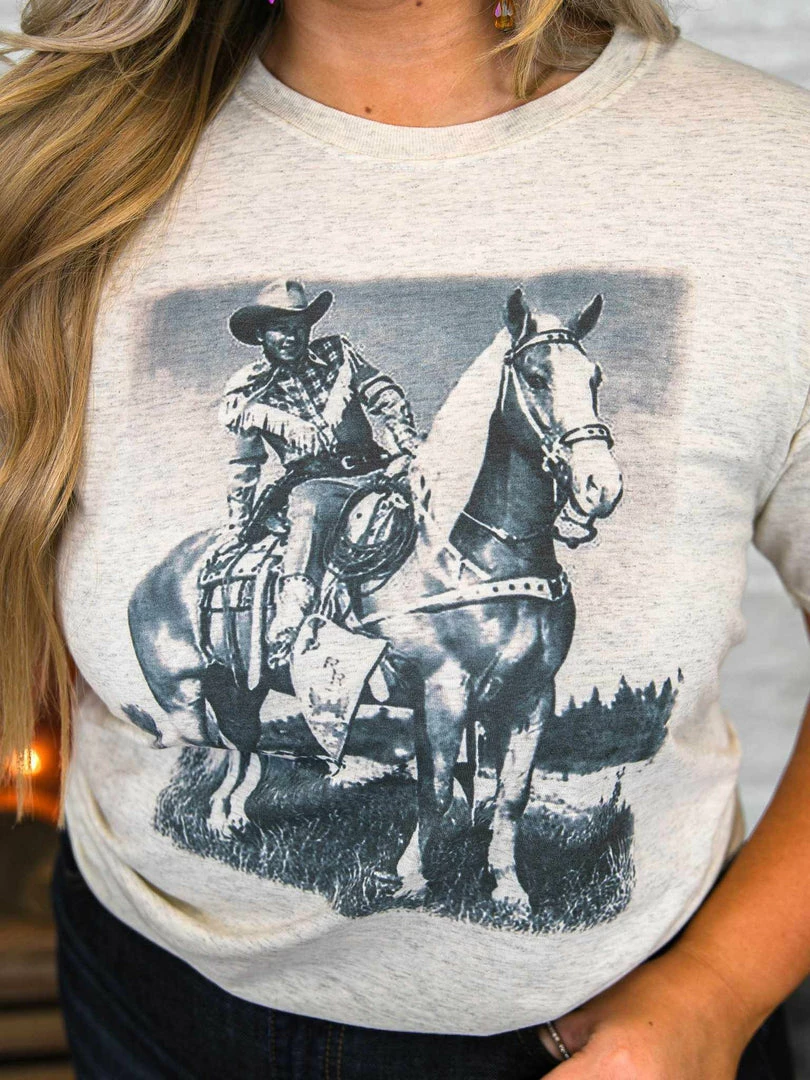 Bling-A-Gogo Trigger Tee - Oatmeal Tees 3 Bling-A-Gogo Trigger Tee - Oatmeal Tees