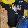 4B Custom Designs LLC Vegas Rodeo Tee - Black Clothing 2 4B Custom Designs LLC Vegas Rodeo Tee - Black Clothing