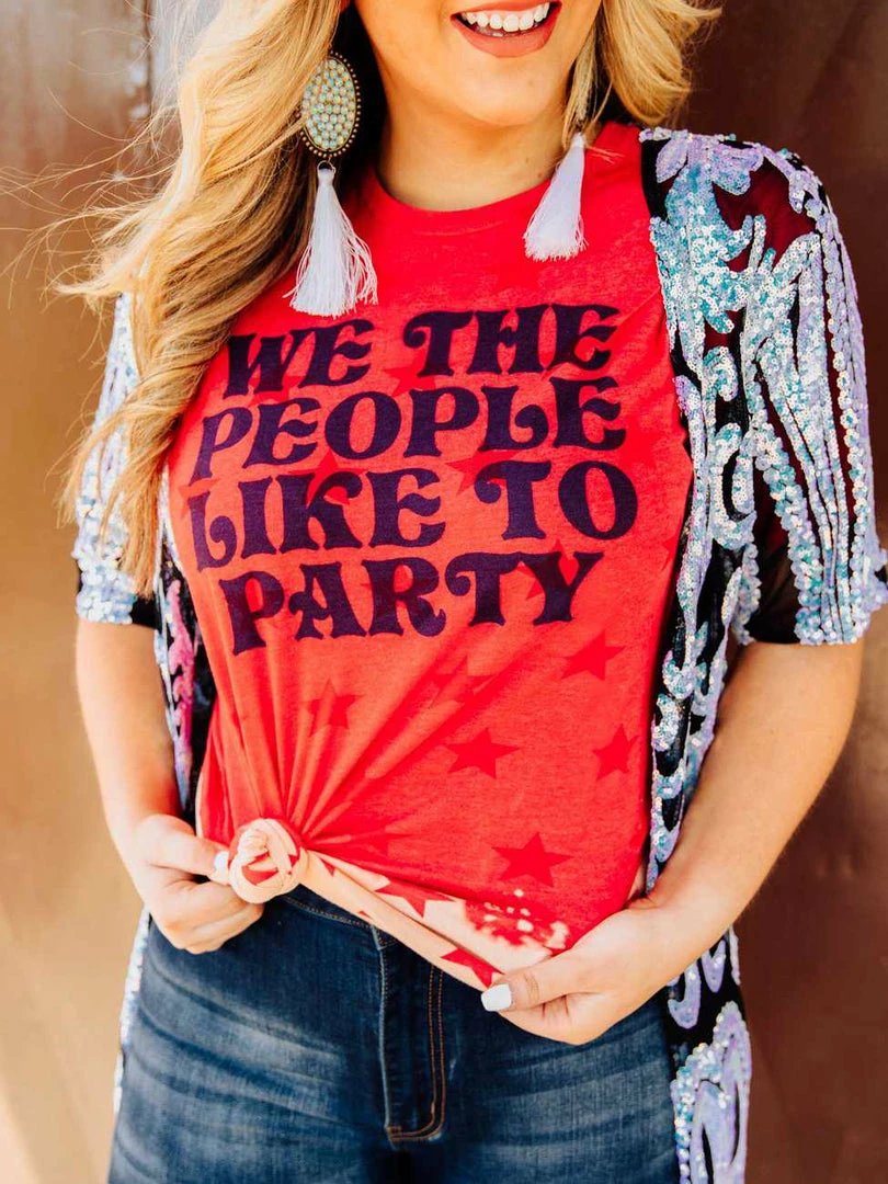 Bling-A-Gogo We The People Tee Tees 3 Bling-A-Gogo We The People Tee Tees