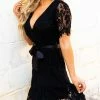 D & J Industries Wrapped Up In Your Arms Lace Dress - Black 2 D & J Industries Wrapped Up In Your Arms Lace Dress - Black