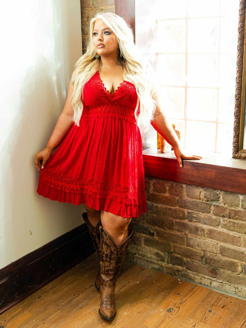 D & J Industries You Deserve It — Boho Mini Dress In Red Sale! 5 D & J Industries You Deserve It — Boho Mini Dress In Red Sale!