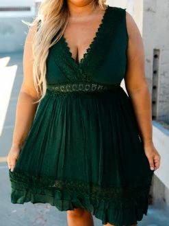 D & J Industries You Deserve It Dress - Evergreen Sale!