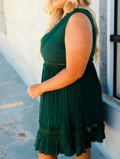 D & J Industries You Deserve It Dress - Evergreen Sale!