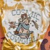 Miss Mud Pie Cosmic Cowgirl Mustard Bleach T-shirt