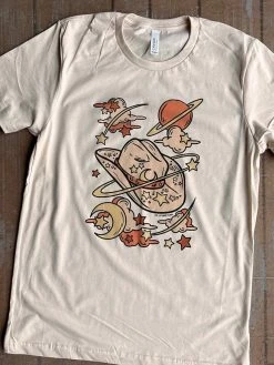 Miss Mud Pie Cosmic Hat With Stars T-shirt