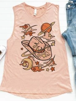 Miss Mud Pie Cosmic Hat With Stars Tank