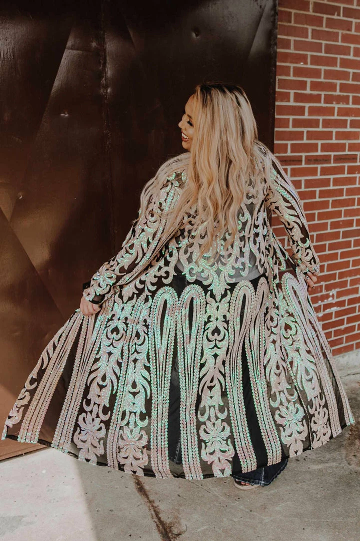 Dongguan Haohoo Clothing CO., Ltd PREORDER The Royal Sequin Duster - Bubblegum Pre-Orders 12 Dongguan Haohoo Clothing CO., Ltd PREORDER The Royal Sequin Duster - Bubblegum Pre-Orders